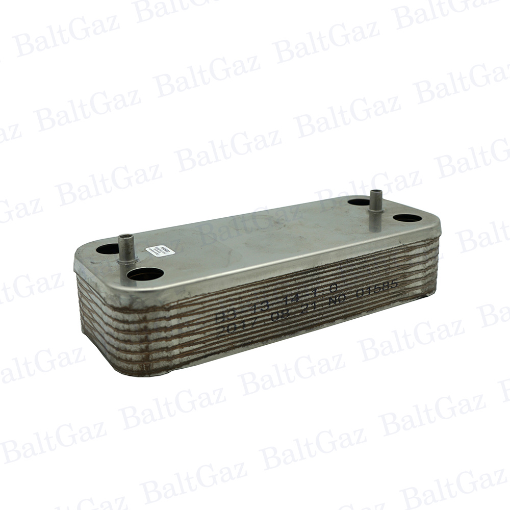 Теплообменник ГВС подходит для ARISTON Uno 995945 \ BERETTA City, Suoer Exclusive, Minute R8036 \ BUDERUS Logamax V002, V004, V102, V104 \ FONDITAL Tahity, Pictor 6SCAMPIA01  14 пластин