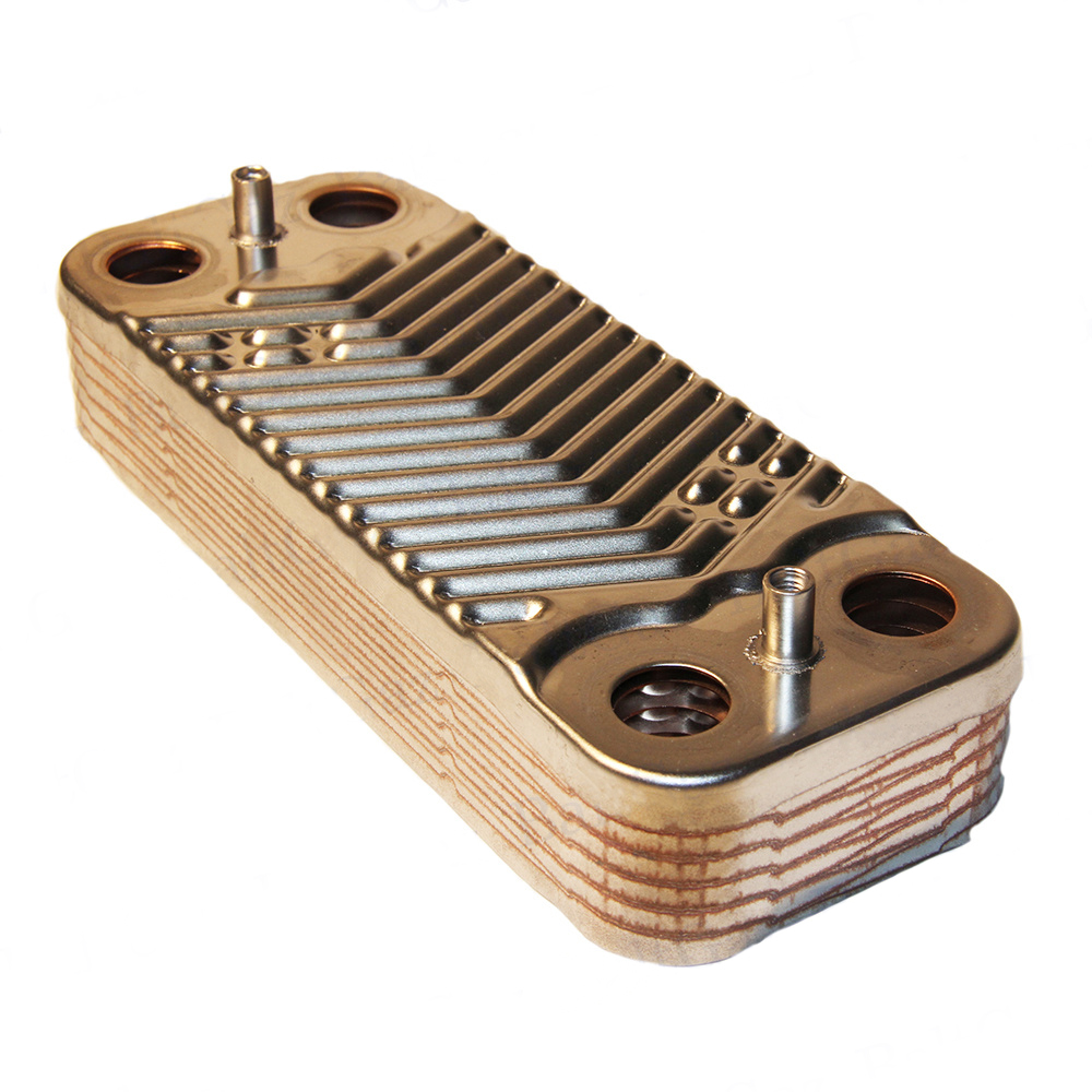 Теплообменник вторичный (12 пластин) 8924-06.054 для котла BaltGaz Turbo E