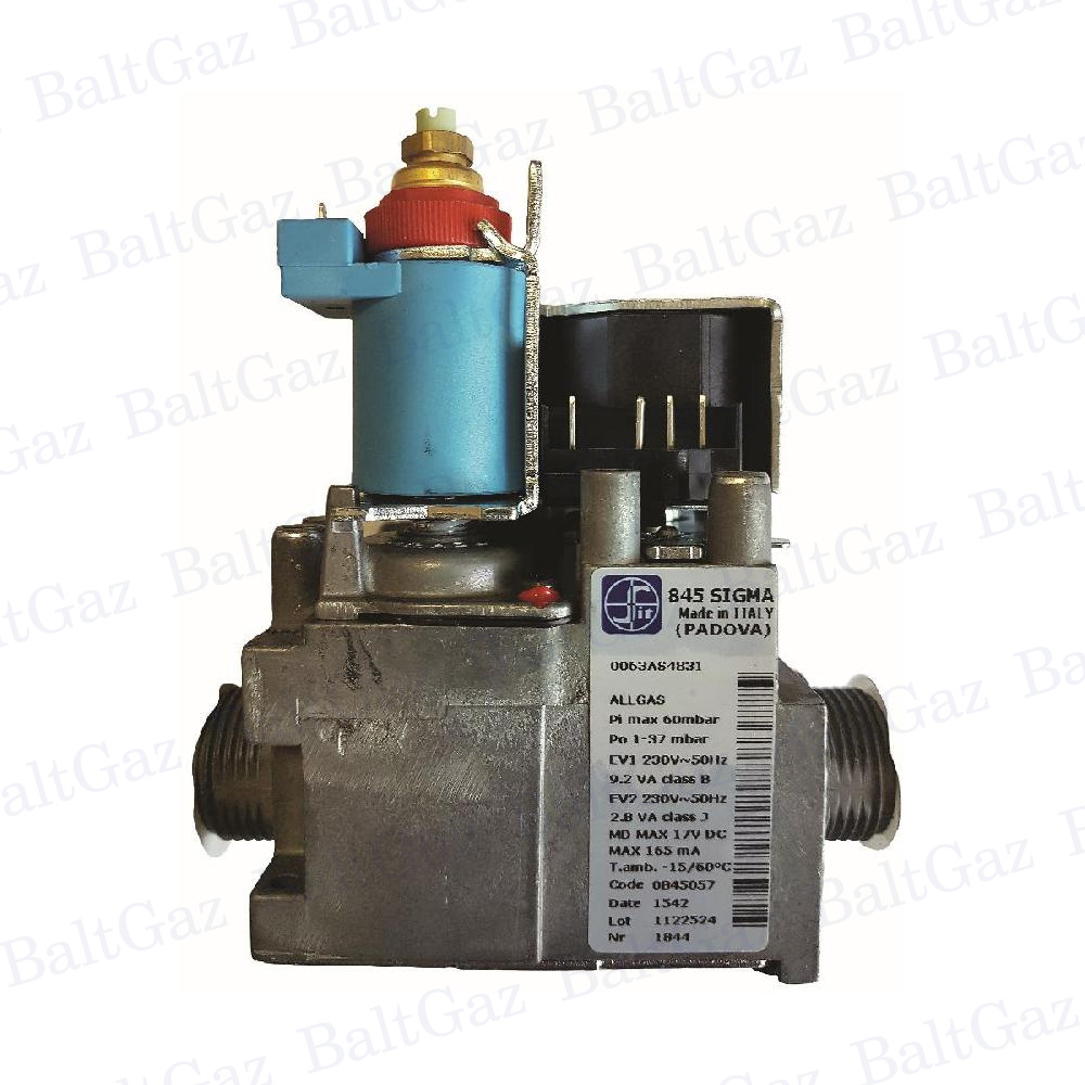 Регулятор подачи газа 845 Sigma.  котлы NEVALUX / Viessmann / Protherm Пантера / Baxi / и.т.д.