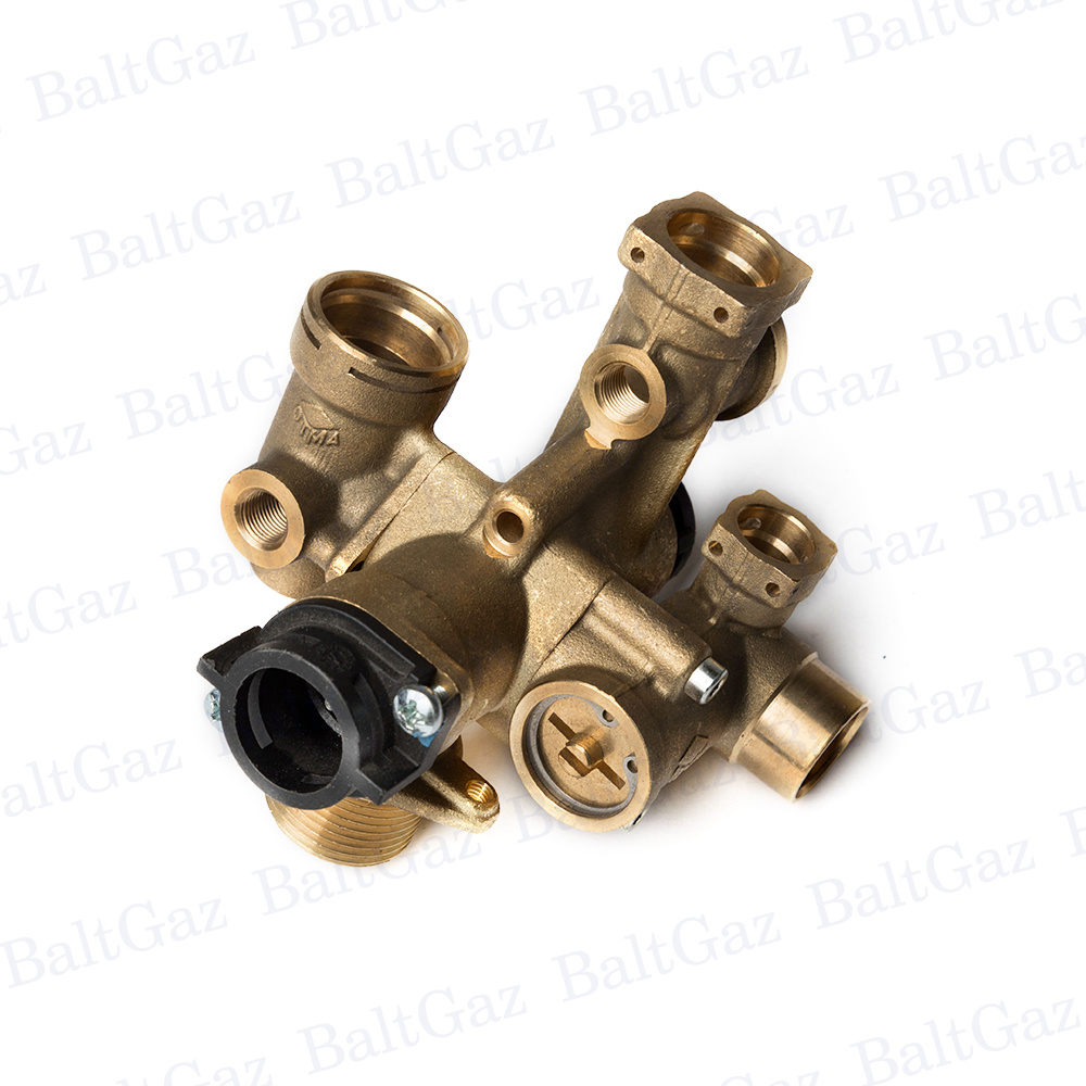 Клапан трехходовой под погружные датчики температуры NTC. NEVA LUX 8224 8624 арт.500.180