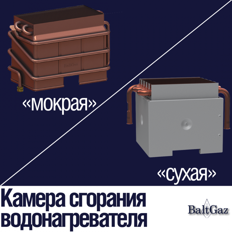 Камера сгорания водонагревателя