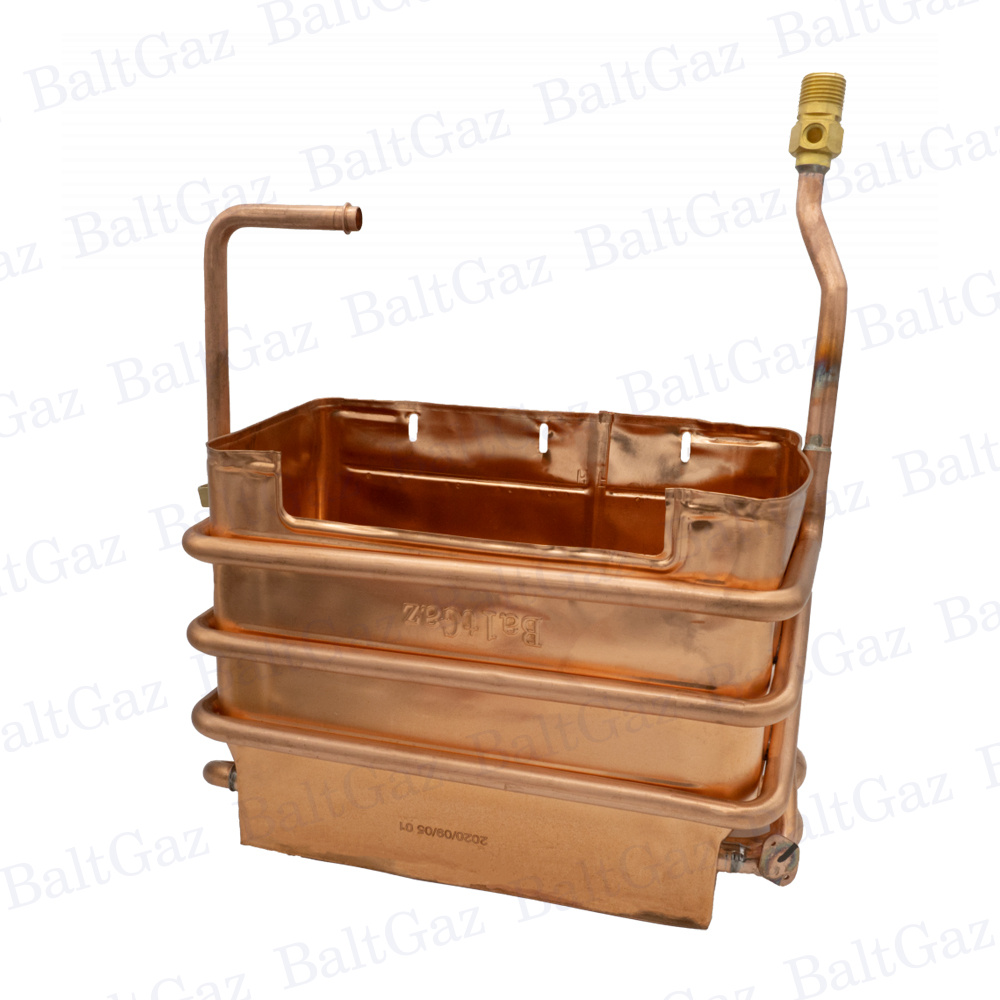 Теплообменник 114510-07.000 (с интегрированными трубами воды). NEVA 4510 производства ООО «БАЛТГАЗ» (2020 год)