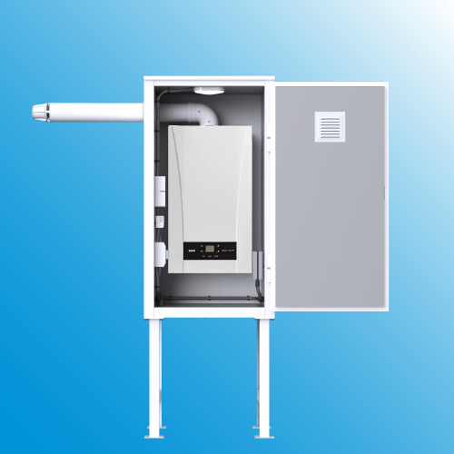 BAXI ECO Nova 24 F (24 кВт) котел газовый двухконтурный с корпусом для наружного размещения