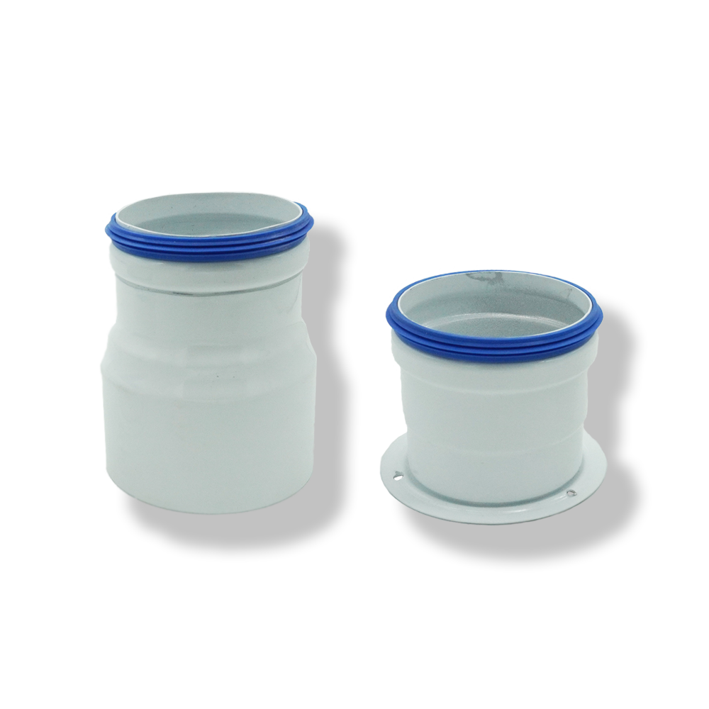 Адаптер для перехода на двухтрубную систему дымоудаления Ø 80 мм.  арт. S080806B