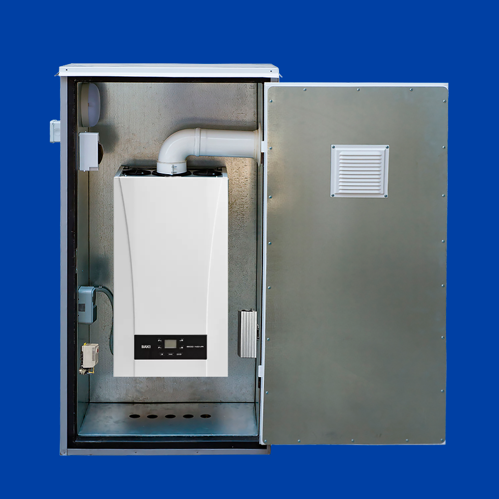 BAXI ECO Nova 24 F (24 кВт) котел газовый двухконтурный с корпусом для наружного размещения