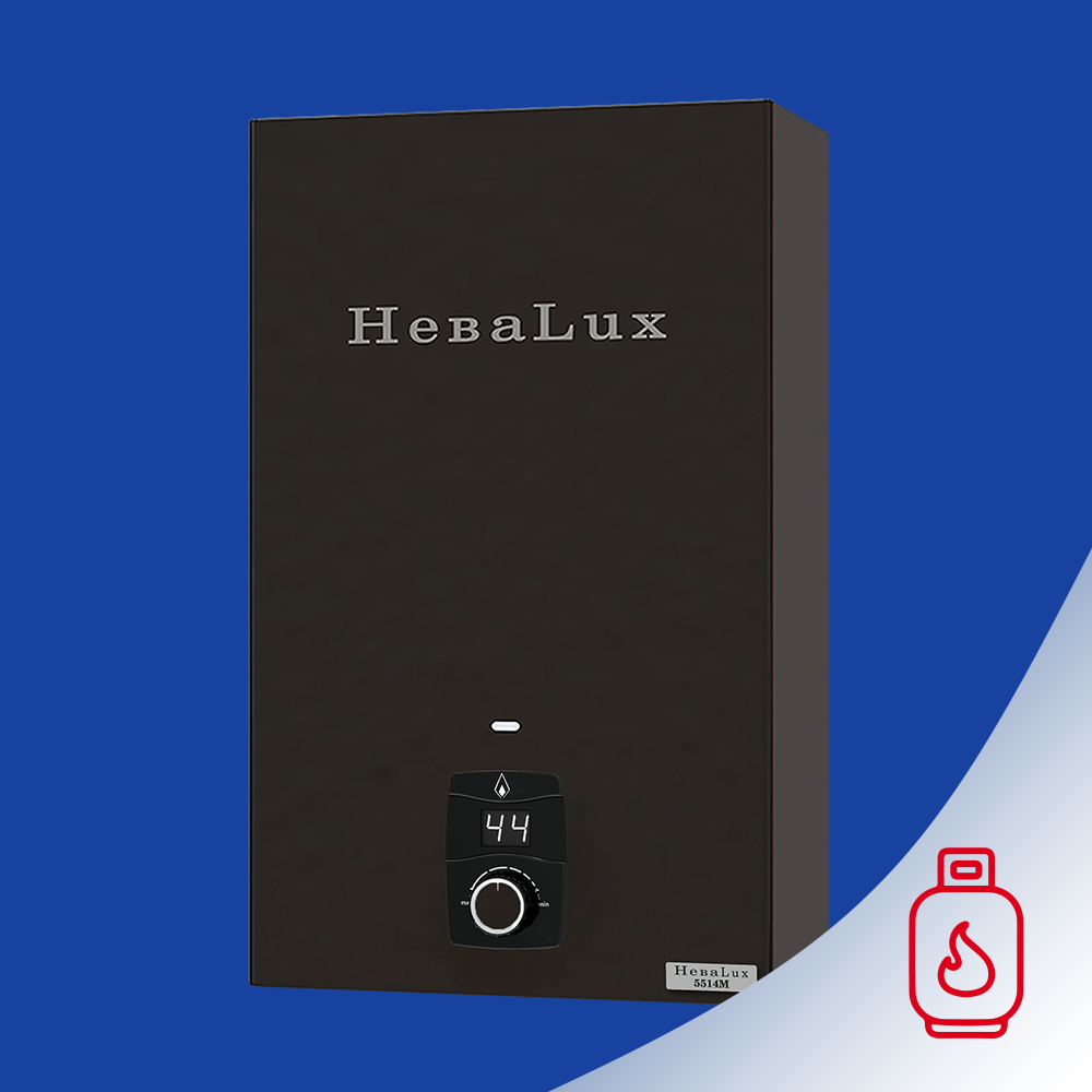 НЕВА Lux 5514М бархат черный на сж. газ колонка газовая (водонагреватель проточный)