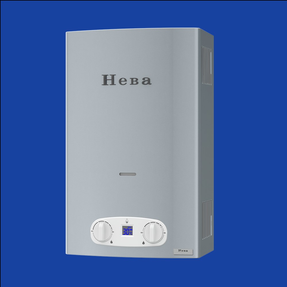 НЕВА 4513М белый алюминий колонка газовая (водонагреватель проточный)