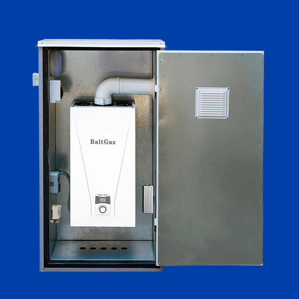 BaltGaz Super Lux 17 кВт котел газовый одноконтурный, с корпусом для наружного размещения