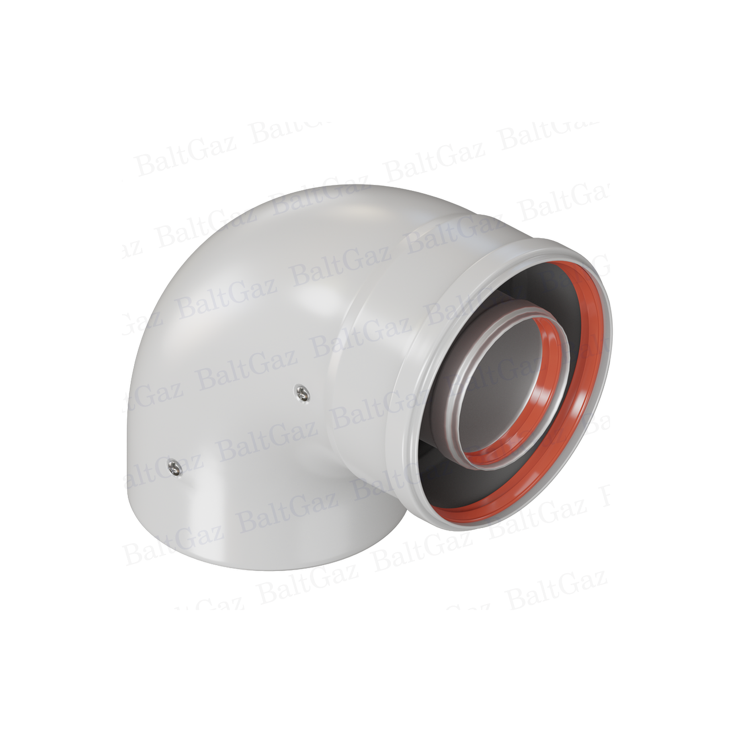 Колено коаксиальное промежуточное 90 градусов 60/100 BG0007